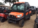 KUBOTA RTV X1100C (SERIAL # 19738) (SHOWING APPX 1,710 HOURS, UP TO THE BUYER TO DO THEIR DUE DILIGE