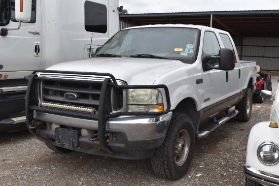 2003 FORD F250 PICKUP 4X4 POWERSTROKE (VIN # 1FTNW21P23EB80262) (SHOWING APPX 199,444 MILES, UP TO T