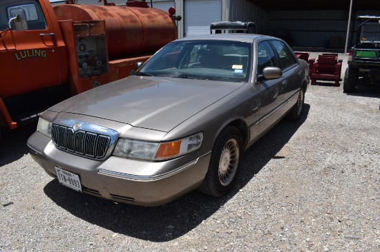 2001 MERCURY GRAND MARQUIS LS CAR (VIN # 2MEFM75W21X618166) (SHOWING APPX 74,616 MILES, UP TO THE BU