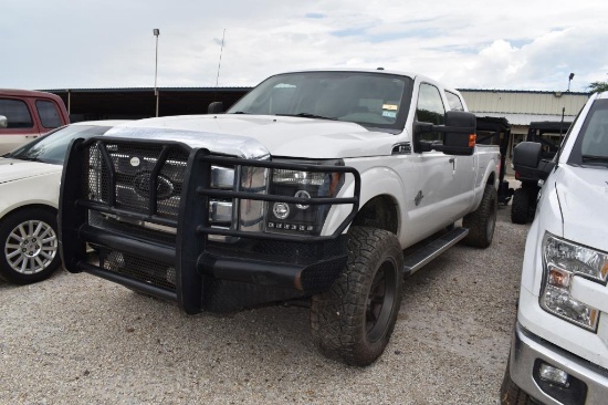 2012 FORD F250 POWERSTROKE 4X4 PICKUP (VIN # 1FT7W2BT2CEC41775) (SHOWING APPX 340,061 MILES, UP TO T