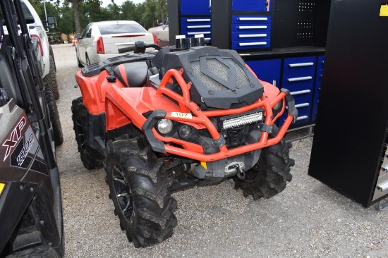 CAN-AM 850 4-WHEELER (VIN # 3JBLWAU44JJ000536) (SHOWING APPX 1,026 MILES, UP TO THE BUYER TO DO THEI