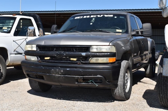 2002 CHEVROLET 1500 Z71 PICKUP (TRANSMISSION PROBLEMS) (VIN # 2GCEK19TX21166715) (UNKNOWN MILES,  UP