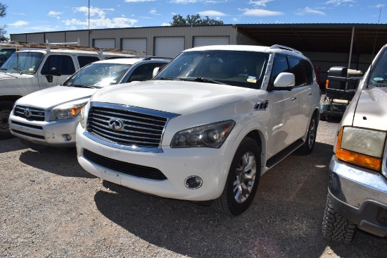 2012 INFINITI QX56 (VIN # JN8AZ2NE2C9017798) (SHOWING APPX 165,510 MILES, UP TO THE BUYER TO DO THEI
