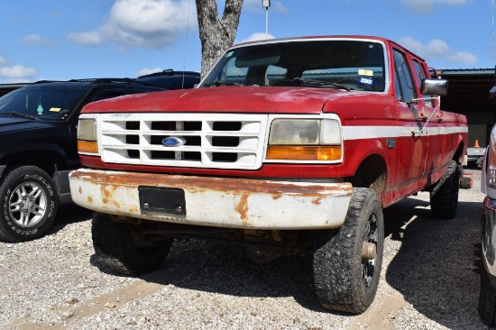 1993 FORD F350 PICKUP 4 X 4, (VIN # 2FTJW36H1PCB09961) (UNKNOWN MILES,  UP TO THE BUYER TO DO THEIR
