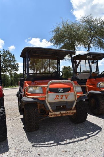 KUBOTA RTV900 (LOTS OF RUST) (SERIAL # 65414) (SHOWING APPX 2,877 HOURS, UP TO THE BUYER TO DO THEIR