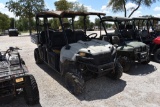 POLARIS RANGER CREW (LOTS OF RUST) (VIN # 4XAWH76A8A2159101) (SHOWING APPX 1,523 HOURS, UP TO THE BU