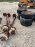 3 - AXLES W/ TIRES AND RIMS