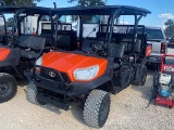 KUBOTA RTV-X1140 (SERIAL # 30022) (SHOWING APPX 2,040 HOURS, UP TO THE BUYER TO DO THEIR DUE DILIGEN