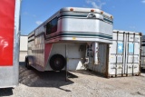 1996 SUNLITE ALUMINUM 3 HORSE SLANT TRAILER W/ LIVING QUARTERS (VIN # 13SAH2620T1765850) (TITLE ON H