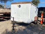 1985 6' X 10' WELLS CARGO TRAILER (VIN # 1WC200D19F2009205) (REGISTRATION PAPER ON HAND AND WILL BE