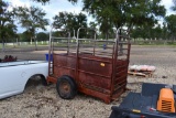 CATTLE SCALE W/ WEIGHT ARM AND WEIGHTS (BAR AND WEIGHTS IN THE OFFICE)