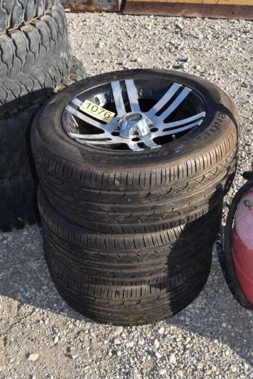 4 - 245 X 50PR16 TIRES AND RIMS