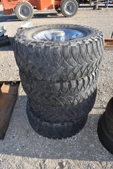 4 - 35 X 12.5OR 17LT TIRES AND WHEELS