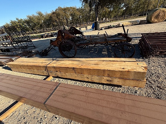 6 - 8" X 8" X 16' RUSTIC TIMBERS