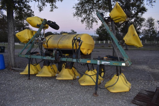 RED BALL 8 ROW HOODED SPRAYER W/ 300 GALLON TANK