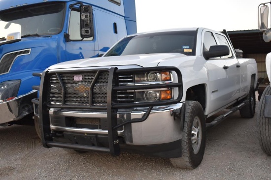 2018 CHEVROLET 2500HD PICKUP (VIN # 1GC1KUEG9JF196711) (SHOWING APPX 202,385 MILES, UP TO THE BUYER