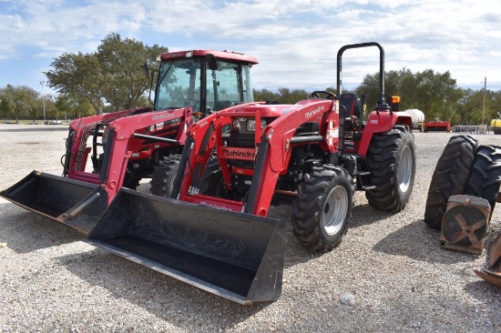 MAHINDRA 5155 TRACTOR W/ MAHINDRA 51554L LOADER (SERIAL # MBNUZAUHENZB00839) (SHOWING APPX 121 HOURS