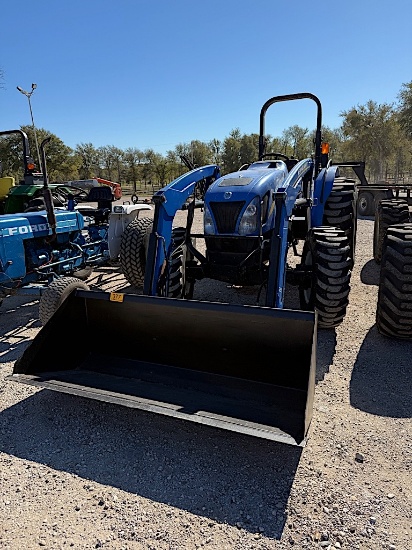 NH WORKMASTER 50 TRACTOR W/ NH 621TL LOADER (SERIAL # N355172) (SHOWING APPX 361 HOURS, UP TO THE BU