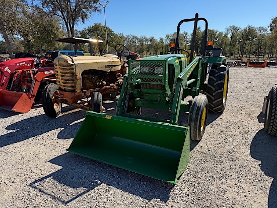 JD 5045D TRACTOR W/ JD 512 LOADER (SERIAL # 1PY5045DKBB003374) (SHOWING APPX 746 HOURS, UP TO THE BU