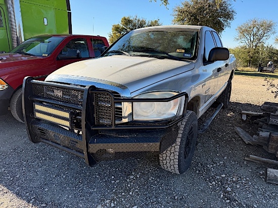 2008 DODGE 1/2 TON 4X4 PICKUP (VIN # 1D7HU18218S633891) (SHOWING APPX 263,165 MILES, UP TO THE BUYER