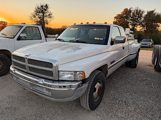 1996 DODGE 3500 CUMMINS PICKUP (VIN # 3B7MC33C4TM115251) (SHOWING APPX 216,365 MILES, UP TO THE BUYE
