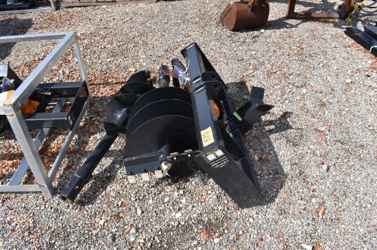 SKID STEER HYDRAULIC POSTHOLE DIGGER W/ 12" AND 18" AUGER