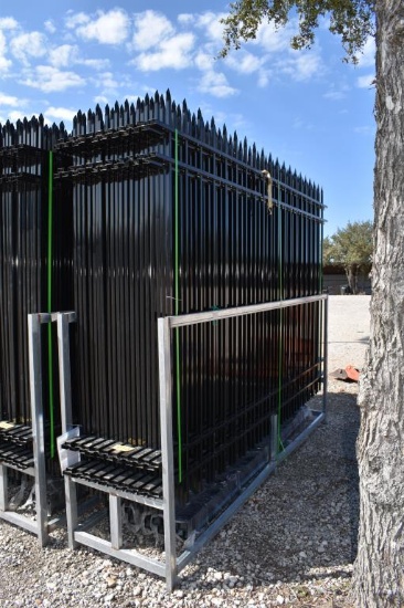 20 - 10' WROUGHT IRON FENCE PANELS AND 21 POST