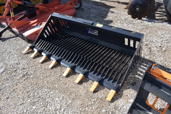 72" SKID STEER ROCK BUCKET