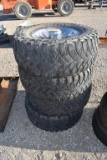 4 - 35 X 12.5OR 17LT TIRES AND WHEELS