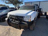 2006 CHEVROLET 3500 DURAMAX PICKUP (VIN # 1GCJK39D66E268861) (SHOWING APPX 344,746 MILES, UP TO THE