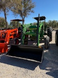 JD 2840 TRACTOR W/ SUPER STAR LOADER (SERIAL # NOT FOUND) (SHOWING APPX 417 HOURS, UP TO THE BUYER T