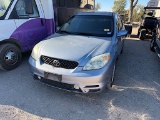 2003 TOYOTA MATRIX (VIN # 2T1KR32E43C062424) (SHOWING APPX 194,631 MILES, UP TO THE BUYER TO DO THEI