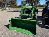 JD 5055E TRACTOR W/ JD H240 LOADER (SERIAL # 1PY5055ELFY110871) (SHOWING APPX 761 HOURS, UP TO THE B