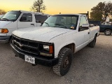 1993 CHEVROLET 1500 4X4 PICKUP (MOTOR HAS A KNOCK) (VIN # 1GCEK14Z4PE240986) (SHOWING APPX 190,000 M