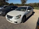 2008 NISSAN MAXIMA CAR (VIN # 1N4BA41E78C818994) (SHOWING APPX 123,316 MILES, UP TO THE BUYER TO DO