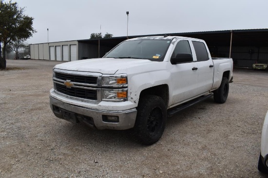 2014 CHEVROLET 1500 PICKUP (NOT RUNNING) (UNKNOWN MILES) (VIN # 3GCPCREC2EG154225) (TITLE ON HAND AN