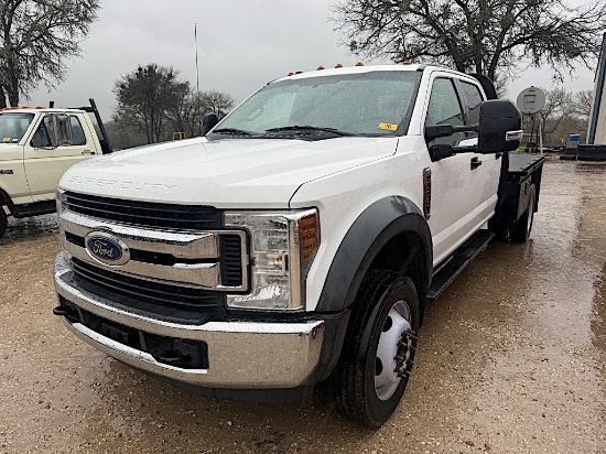 2019 FORD F550 PICKUP (VIN # 1FD0W5GY9KEE240K26) (SHOWING APPX 35,055 MILES, UP TO THE BUYER TO DO T