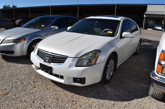 2008 NISSAN MAXIMA CAR (VIN # 1N4BA41E78C818994) (SHOWING APPX 123,316 MILES, UP TO THE BUYER TO DO