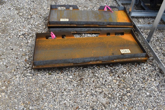 2 - SKID STEER WELD PLATES