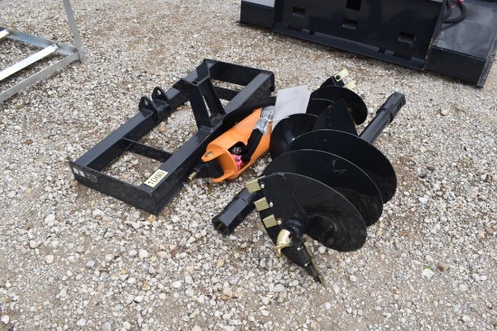 SKID STEER POSTHOLE DIGGER W/ 12" AND 18" AUGER