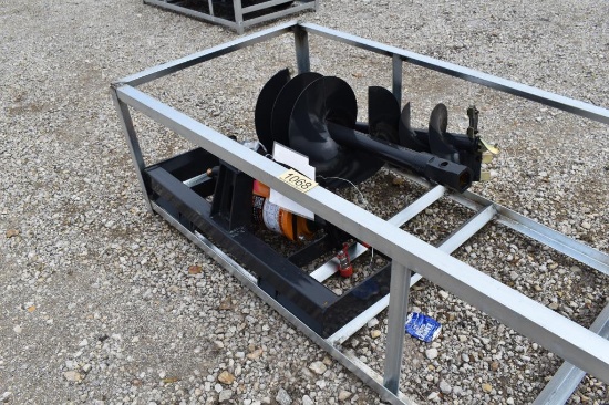 SKID STEER POSTHOLE DIGGER W/ 12" AND 18" AUGER