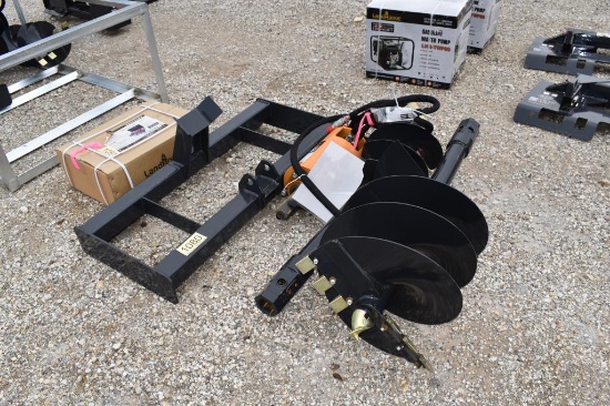 SKID STEER POSTHOLE DIGGER W/ 12" AND 18" AUGER