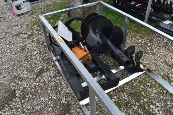 SKID STEER POSTHOLE DIGGER W/ 12" AND 18" AUGER