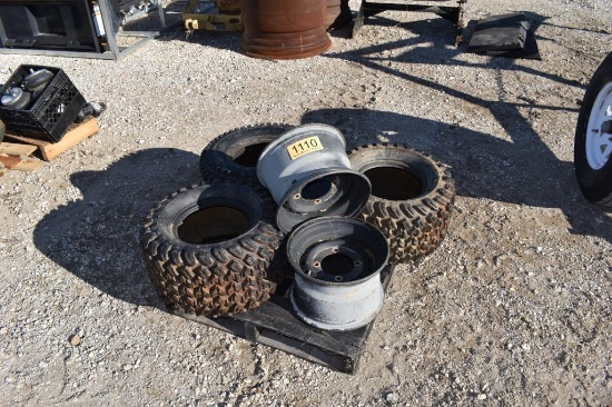 ATV TIRES AND RIMS AND AIR BAGS