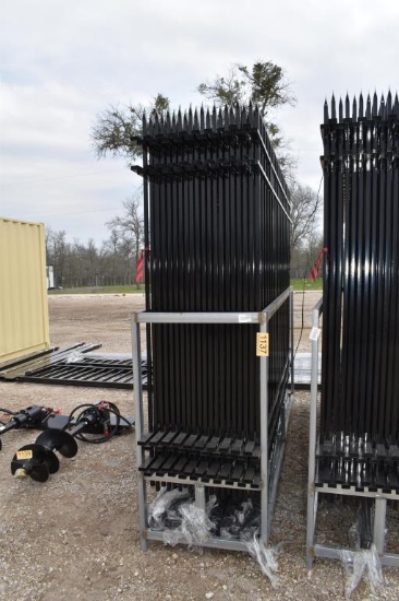 20 - 10' WROUGHT IRON FENCE PANELS W/ POST