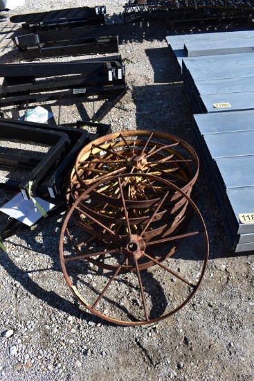 7 ANTIQUE WHEELS
