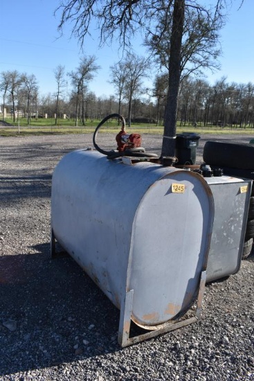 300 GALLON FUEL TANK W/ PUMP