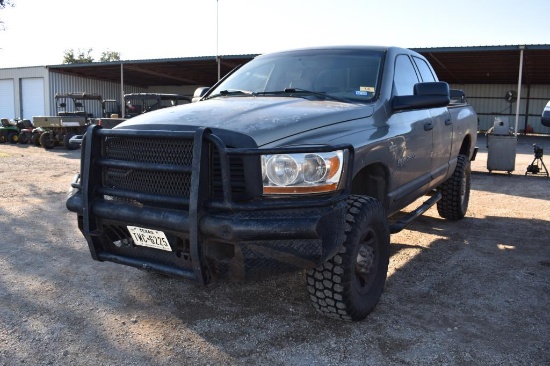 2006 DODGE 2500 4X4 HEMI 5.7 LITER PICKUP (APPX 7,000 MILES ON NEW ENGINE W/ WARRANTY) (WARRANTY PAP