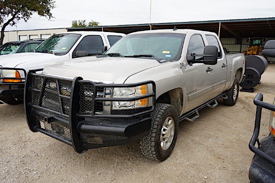 2007 CHEVROLET 2500HD 4X4 DURAMAX DIESEL PICKUP (VIN # 1GCHK23627F512651) (SHOWING APPX 249,834 MILE