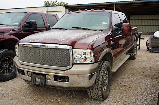 2007 FORD F350 4X4 PICKUP (VIN # 1FTWW31PX7EA04110) (SHOWING APPX 269,759 MILES, UP TO THE BUYER TO